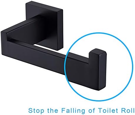 Tastos Toilet Paper Holder Matte Black