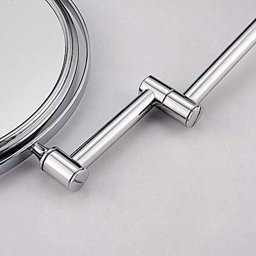 ZADIKO 6-inch Folding Vanity Mirror with 360-Degree Rotation 5x Magnification
