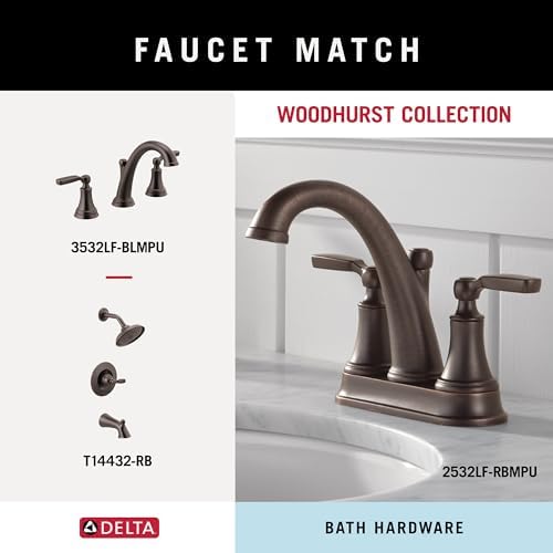 Delta Woodhurst 1-Pack Towel Ring Holder in Venetian Bronze