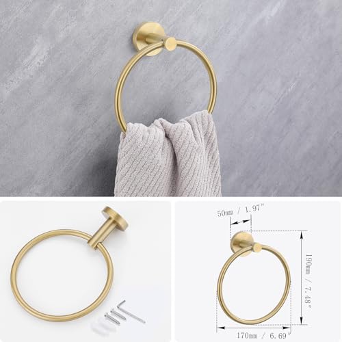 Lairuier 4-Piece bathroom hardware set Brushed Gold