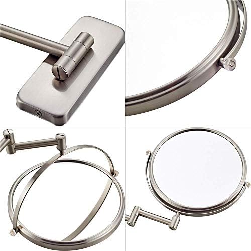 Makeup Mirror Wall-Mounted Adjustable Extendable Swivel Makeup Mirror