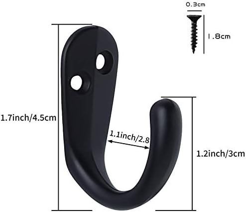 Compact 15PCS Coat Hooks for Home Use