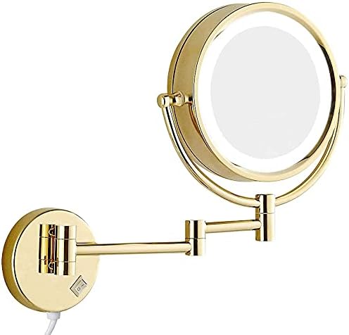 Wall-Mounted Makeup Mirror with LED Lights and 86-inch