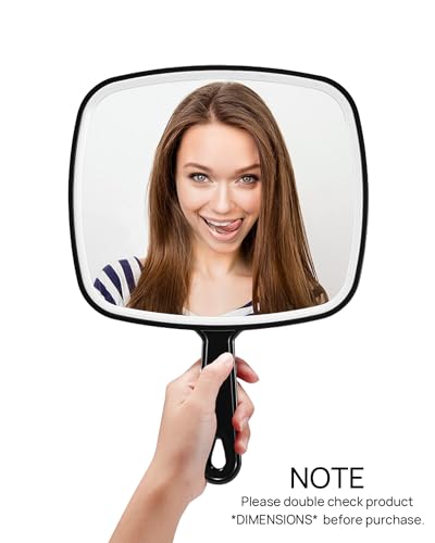 OMIRO Hand Mirror - Extra Large Black 3-Piece Set