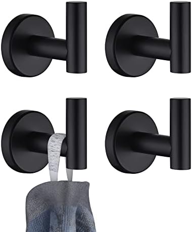 Professional Black Bathroom Towel Hook Set