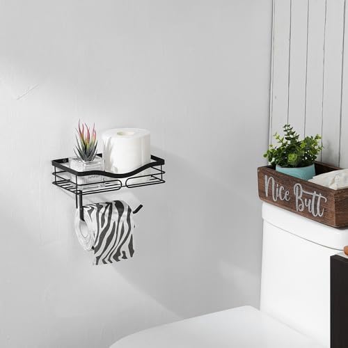 AIDILI Metal Black Toilet Paper Holder