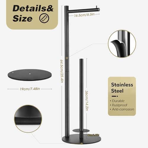 4-Roll Toilet Paper Holder with Waterproof Base