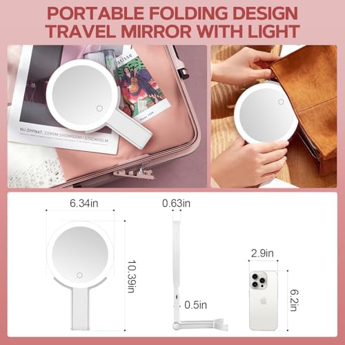 MIYADIVA 30X Lighted Makeup Mirror
