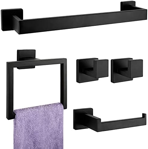 5-Piece bathroom hardware set sleek and affordable