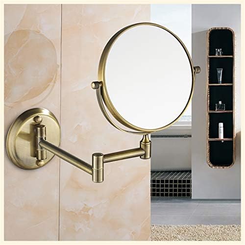 ZADIKO 8-Inch Double Sided Shaving Mirror Bronze 3X Magnifying
