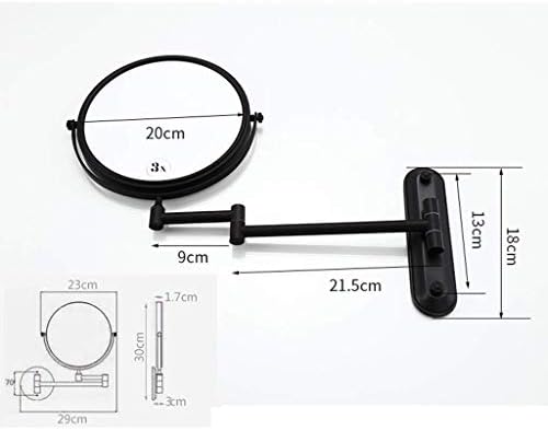 Sturdy 360-Degree Folding Vanity Mirror with Chrome Finish