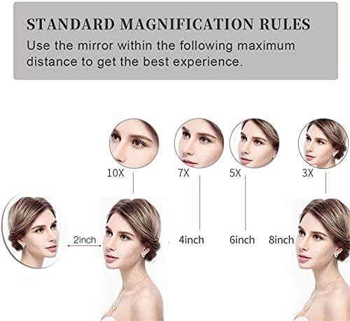 Elegantly Styled Touch Dimming Makeup Mirror