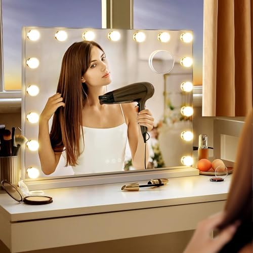 Vanity Mirror with 3 Lights Modes Touch Control