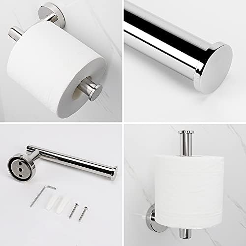 NearMoon 2-Piece Stainless Steel Bath Towel Ring Holder Chrome Finish
