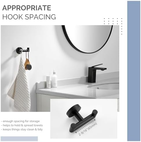Double Towel Hook Space-Saving