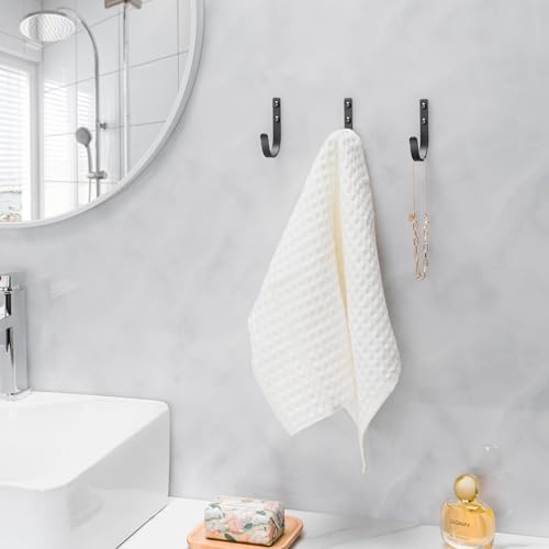 Wall Hooks for Towel Coat - 5 Pack 22LB Metal Hanger