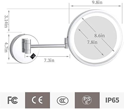 NOVOCE Makeup Mirror with 10X Magnification