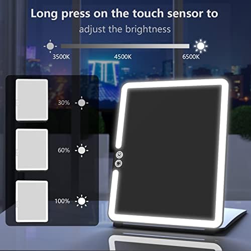 WEILY 72 LED Touch-Screen Folding Makeup Mirror