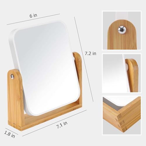 Double-Sided Vanity Mirror with 1x 3x Magnification