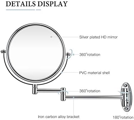10X Wall-Mounted Makeup Mirror