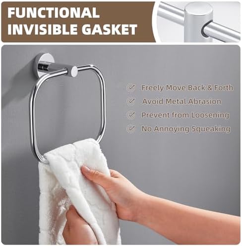 Stainless Steel Swivel Towel Holder for Bathrooms