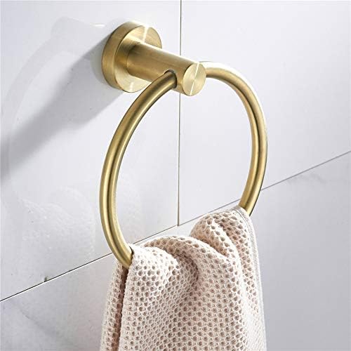 WEIKO Gold Toilet Paper Holder Towel Ring 2pc