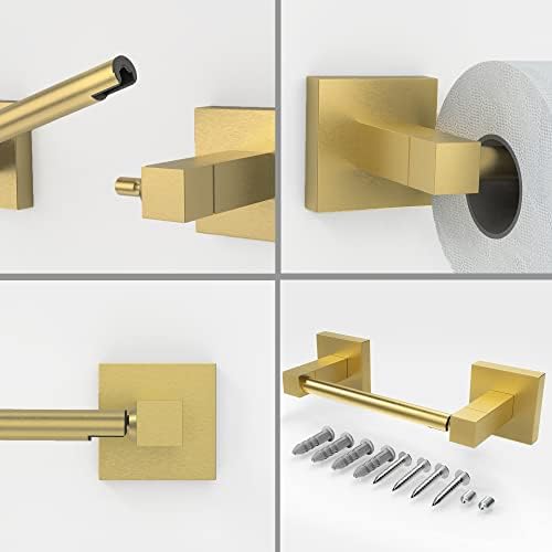 Transform Your Bathroom with Ruacqs Gold Toilet Paper Holder