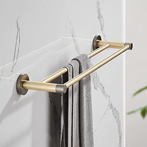 Light Luxury All Copper Brushed Gold Bath Towel Rack Single Rod