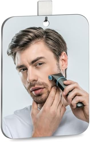 Unbreakable Large Portable Shaving Mirror for Men Durable Travel Companion