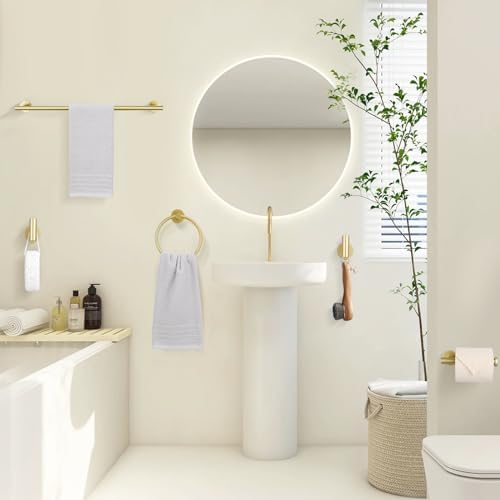 TURS Brushed Gold 5-Piece Bathroom Hardware Set