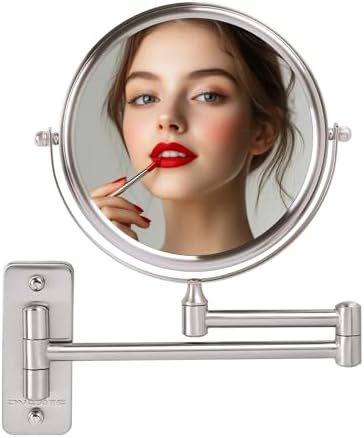 7-Inch Double-Sided Magnifying Vanity Mirror with 1X10X Magnification