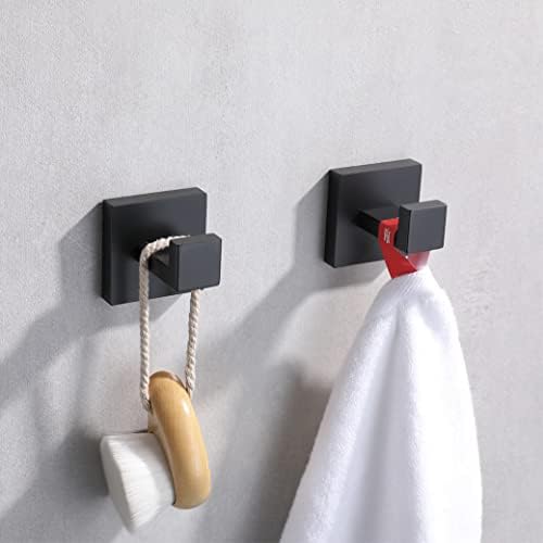 Stainless Steel Bathroom Towel Hook Matte Black