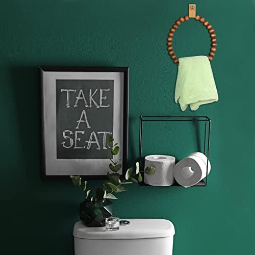 Vesici BohoFarmhouse Towel Rack Set - Rustic Bohemian Bathroom Kitchen Decor