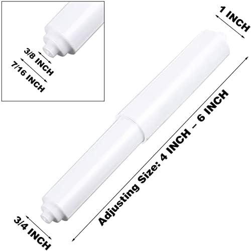 Shappy 2-Piece 7558339 Toilet Paper Holder Roller Spindle White