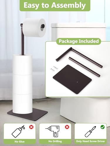 Rustproof Toilet Paper Holder Stand
