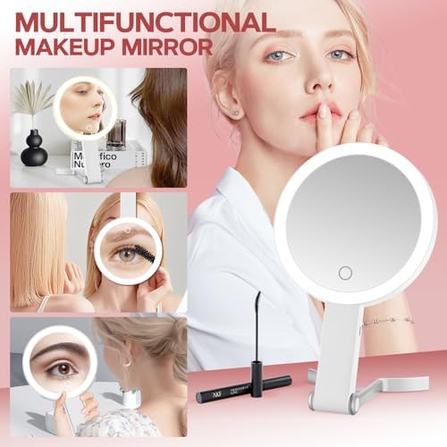 MIYADIVA 30X Lighted Makeup Mirror
