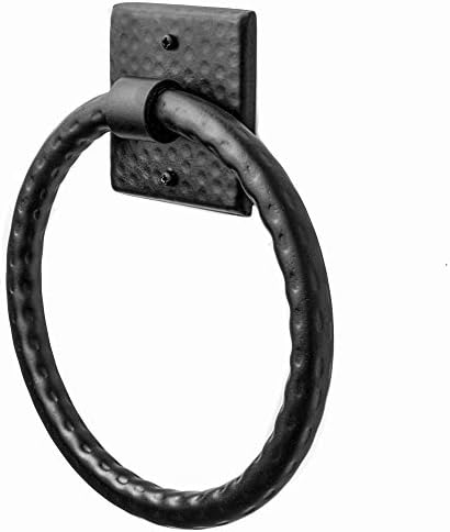 Monarch Abode Handmade Rustic 7 Wall-Mounted Towel Ring for Bathroom Kitchen