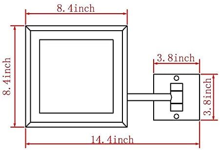 Wall Mounted Vanity Mirror with Switch