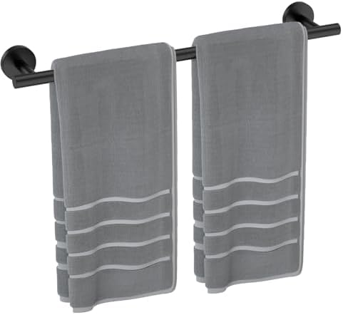 Luxbaro Matte Black Towel Bar