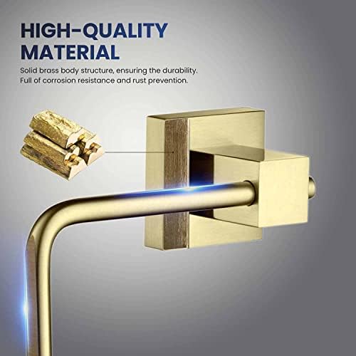 KIBI Cube Bath Towel Ring Durable Brass Towel Holder