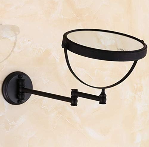 Must-Have Curated Design Cosmetic Mirror Rotating 3X Magnification Black Square
