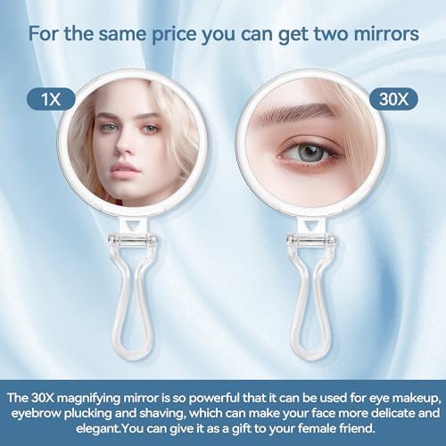 30X Magnifying Mirror for Travel