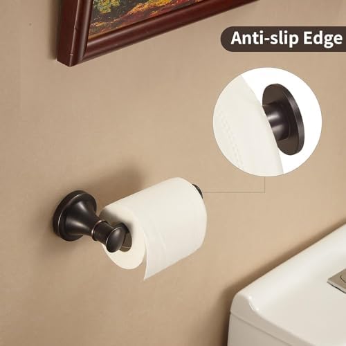 WolIbeer Space-Saving Bronze Toilet Paper Holder