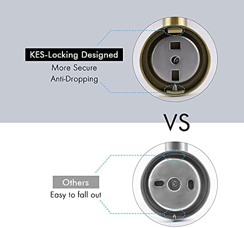 KES Premium Stainless Steel Towel Hook Gold-Brushed Bath Kitchen Essentials