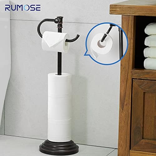 RUMOSE Adjustable Toilet Paper Holder Stand Durable Stylish for Home Travel