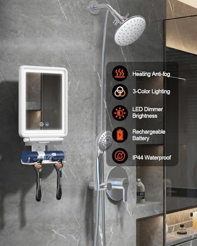 Comfortable Heated Fog-Free LED Illuminate Showers Widitn Mirror