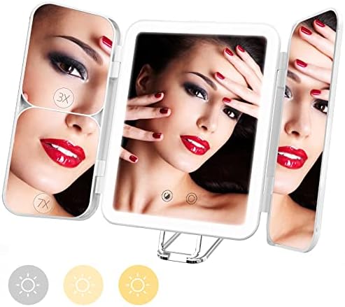 Sejoy Portable Makeup Vanity Mirror 1x-7x Magnification 64 LED