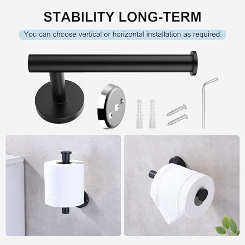 SetSail 304 Stainless Steel Bathroom Accessories Set Matte Black