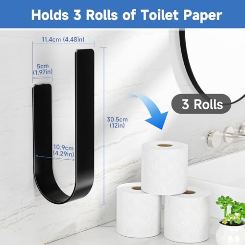 Space-Saving Toilet Paper Holder Circular Design