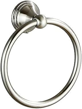 Sturdy Stainless Steel Towel Holder with Brushed Nickel Finish